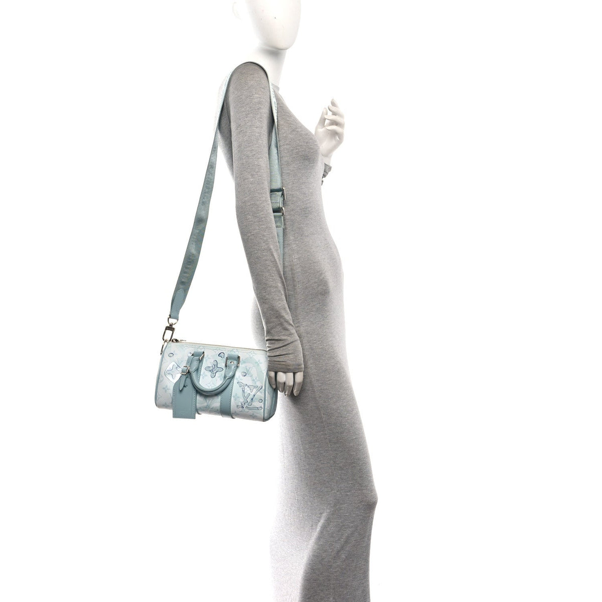 Monogram Aquagarden Keepall Bandouliere 25 Crystal Blue wholesalehk.shop