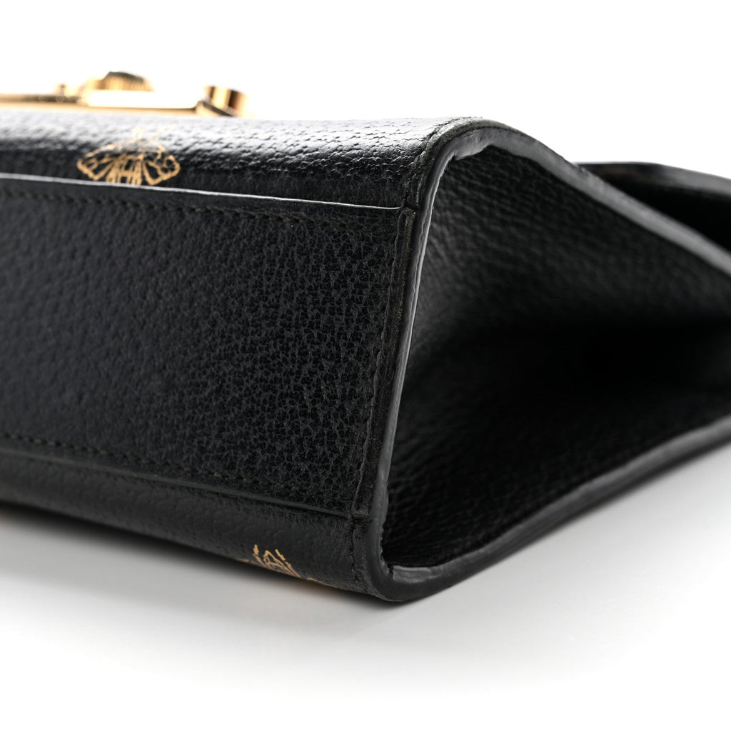 Grained Calfskin Bee Star Small Padlock Shoulder Bag Black £¨ Direct shipment via from wholesalehk.shop