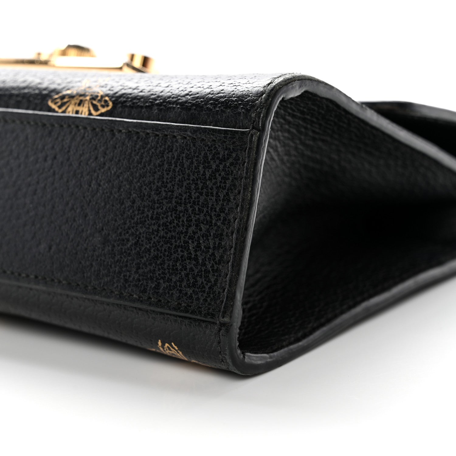 Grained Calfskin Bee Star Small Padlock Shoulder Bag Black £¨ Direct shipment via from wholesalehk.shop