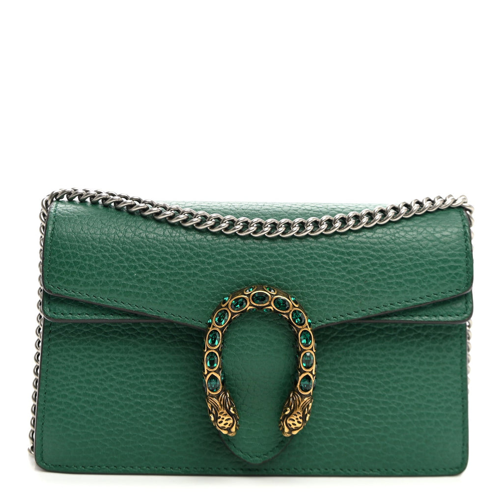 Calfskin Super Mini Dionysus Shoulder Bag Emerald wholesalehk.shop