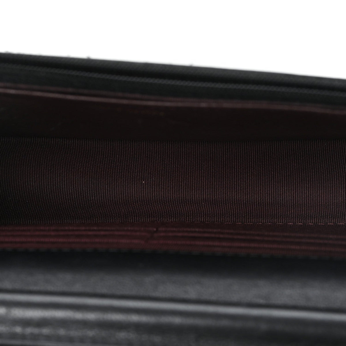 Lambskin Quilted Wallet On Chain WOC Black wholesalehk.shop