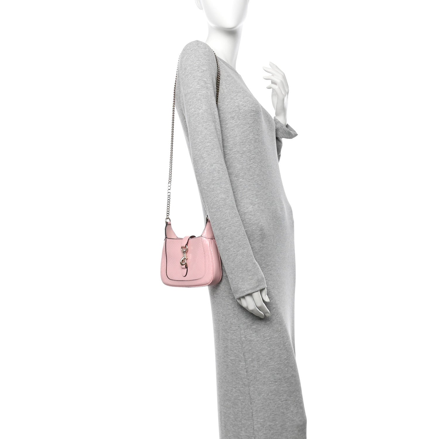 Snakeskin Mini Jackie Notte Bag Pink £¨ Direct shipment via from wholesalehk.shop
