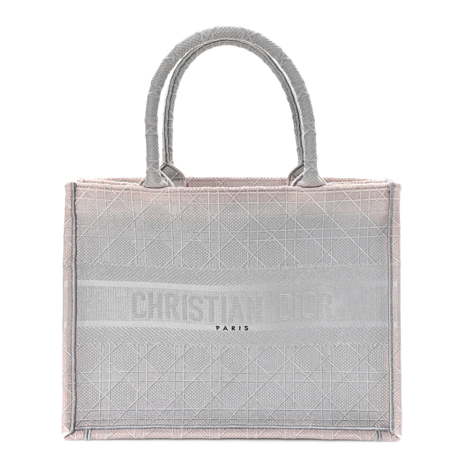 Canvas Embroidered Cannage Medium Book Tote Stone £¨ Direct shipment via from wholesalehk.shop