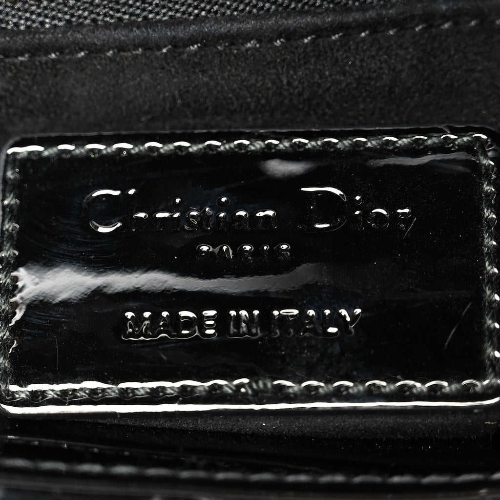 Patent Cannage Mini Lady Dior Black wholesalehk.shop