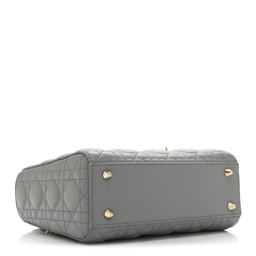 Lambskin Cannage Small My ABCDior Lady Dior Grey wholesalehk.shop