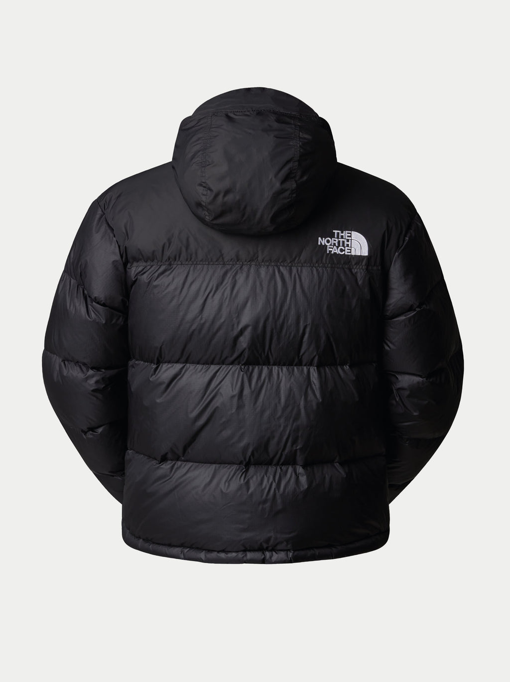 2026 New Arrival Giacca Retro Nuptse in Tessuto Ripstop Lucido Nero wholesalehk.shop