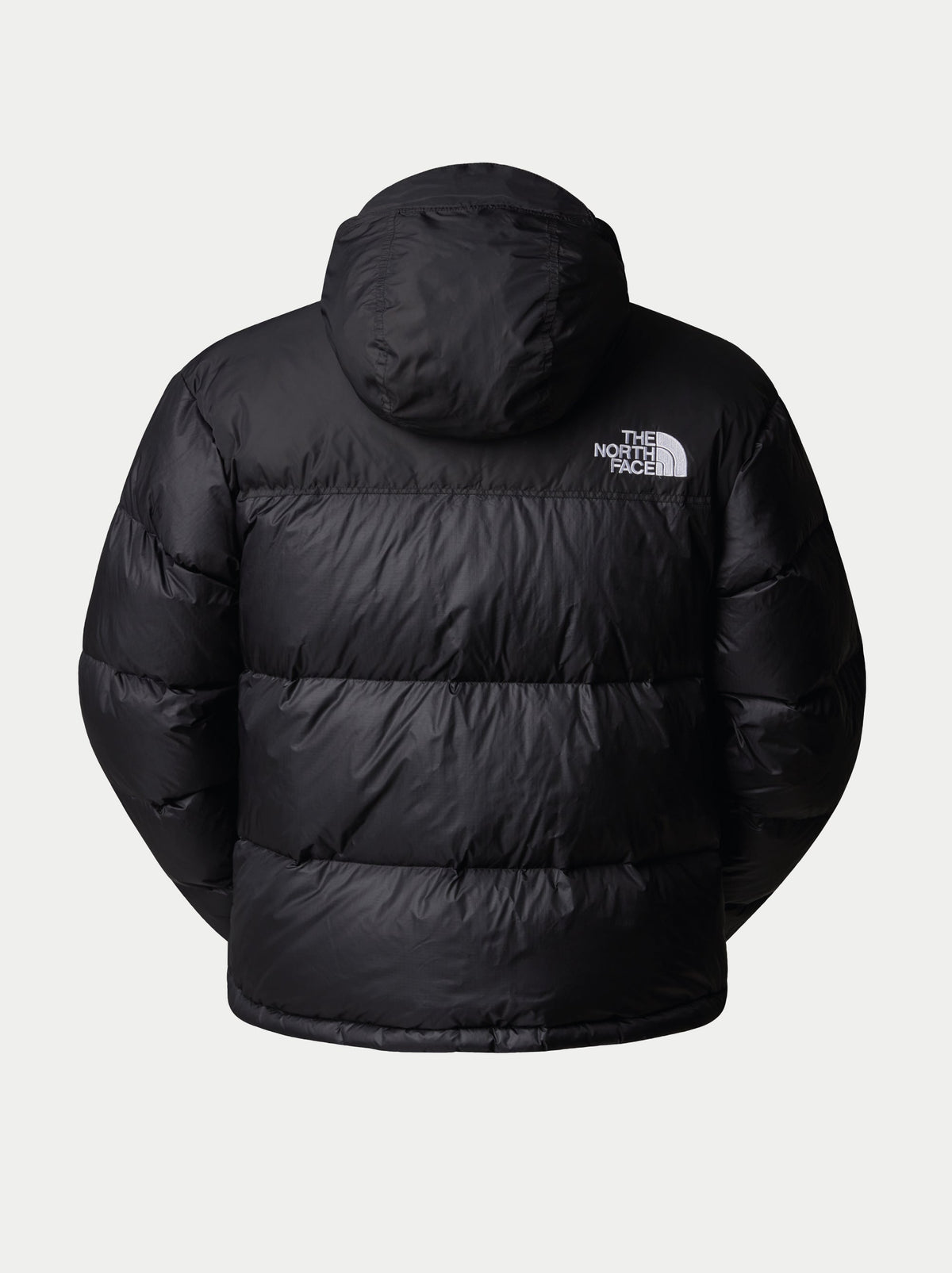 2026 New Arrival Giacca Retro Nuptse in Tessuto Ripstop Lucido Nero wholesalehk.shop