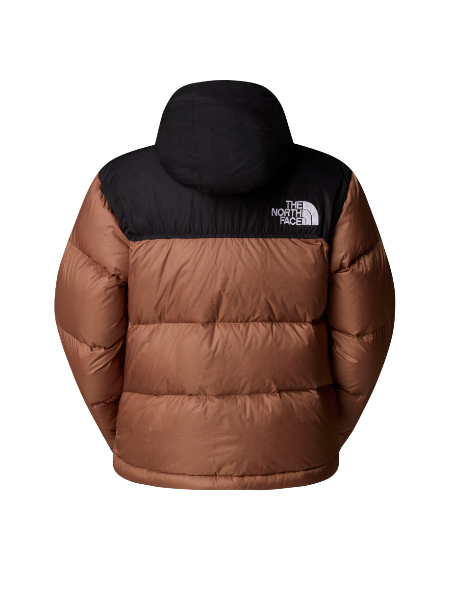 2026 New Arrival Giacca Retro Nuptse Squadrato da Donna Marrone wholesalehk.shop