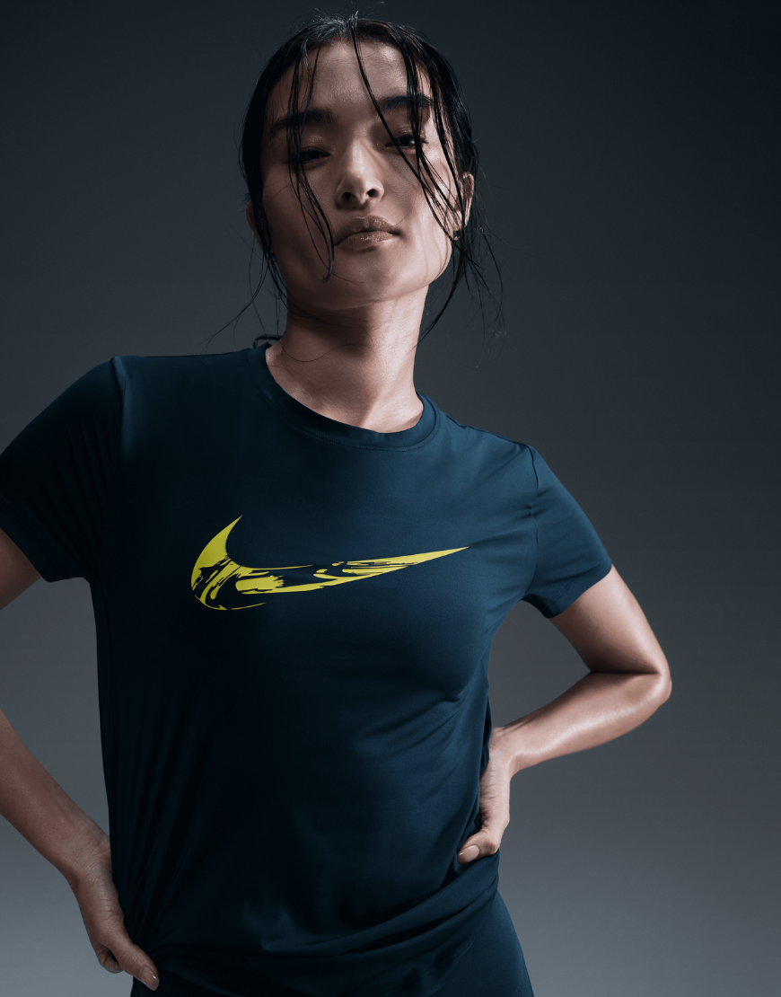2026 New Arrival Women's Dri-FIT Short-Sleeve Graphic Top :Armoury Navy wholesalehk.shop