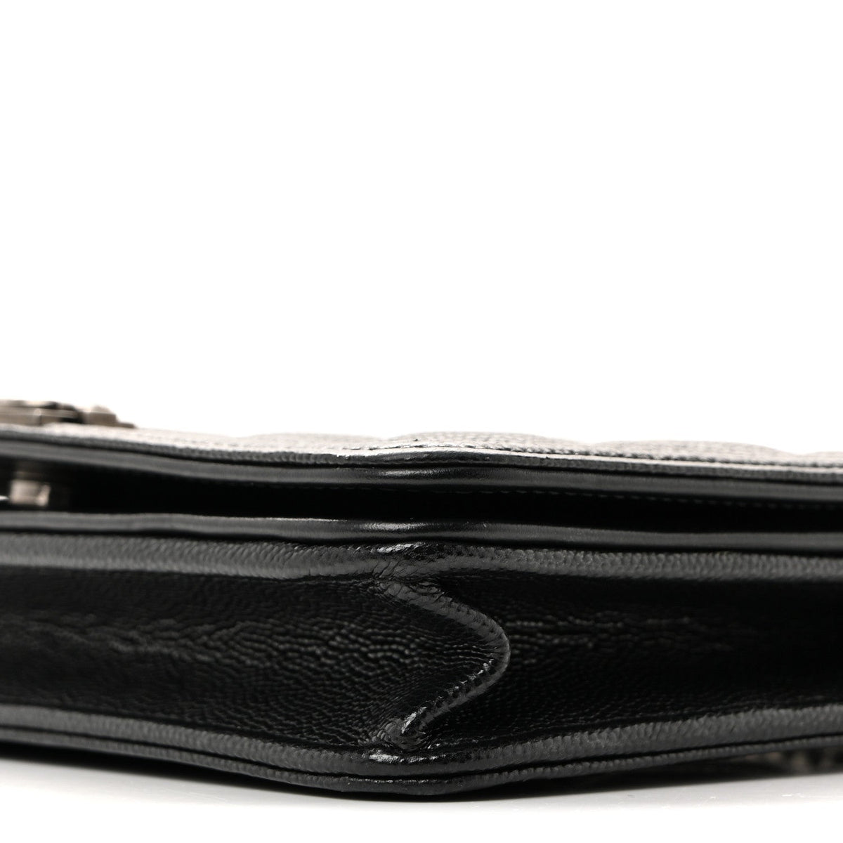 Caviar Quilted Boy Wallet On Chain WOC Black wholesalehk.shop