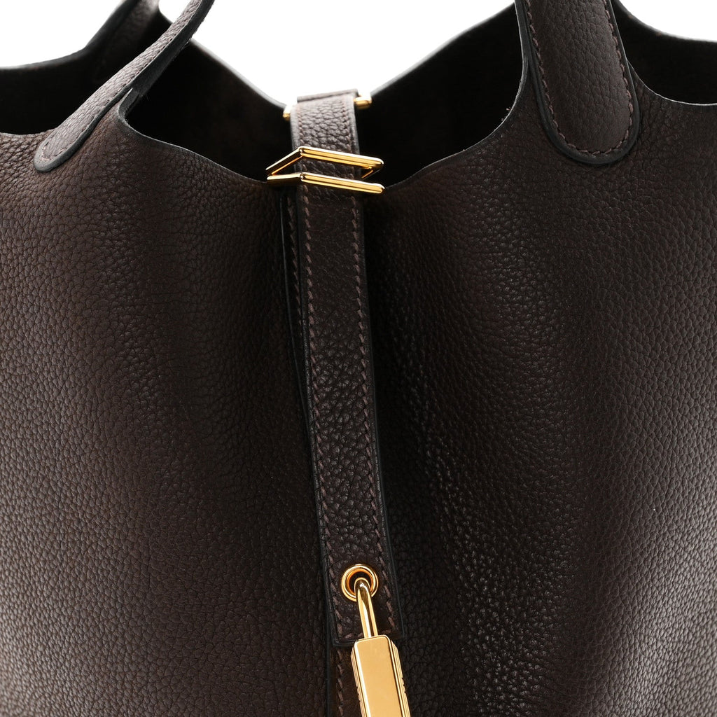 Taurillon Clemence Picotin Lock 18 PM Ebene £¨ Direct shipment via from wholesalehk.shop