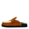 Suede Goatskin Shearling Go Mules 39 Beige Kraft Ecru wholesalehk.shop