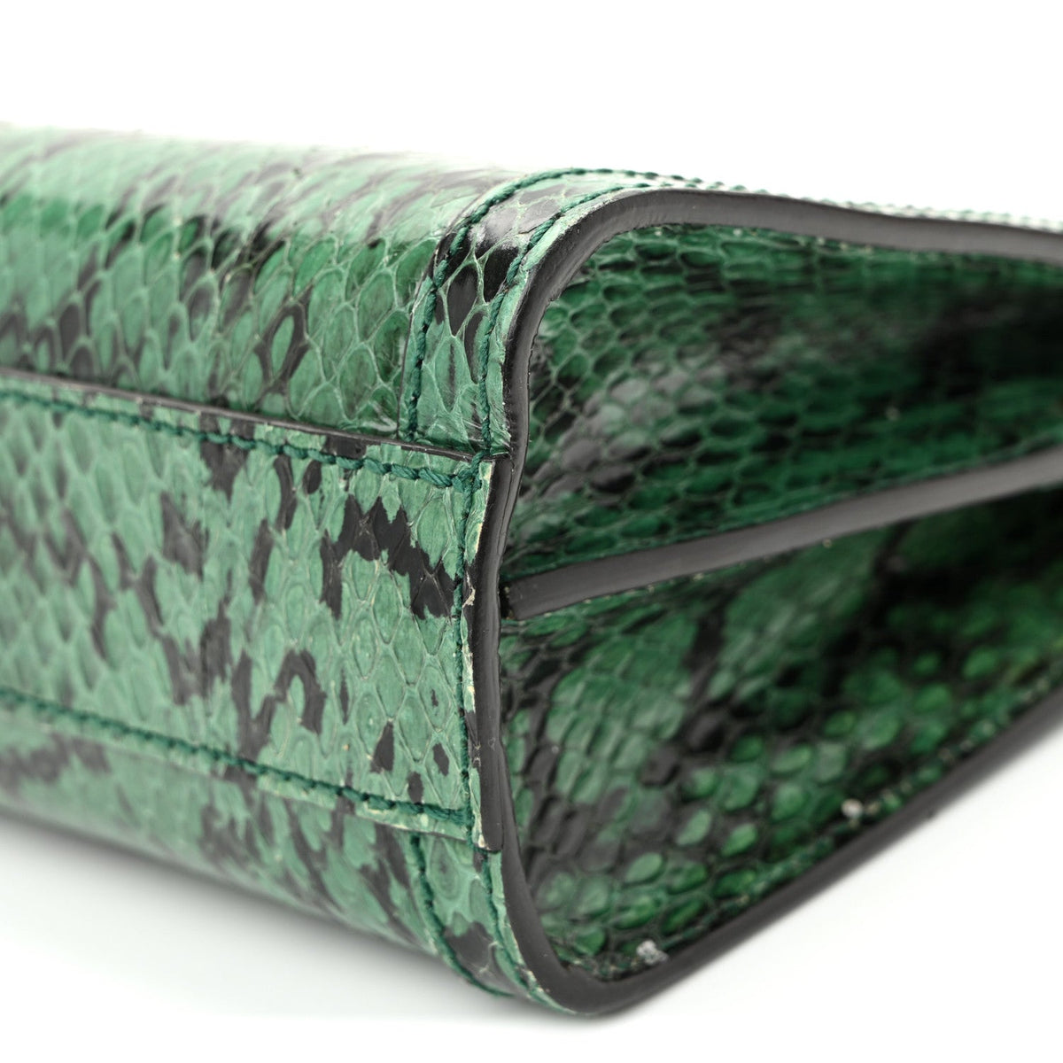 Snakeskin GG Small Ophidia Chain Shoulder Bag Green wholesalehk.shop