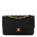 Caviar Quilted Jumbo Double Flap Black wholesalehk.shop