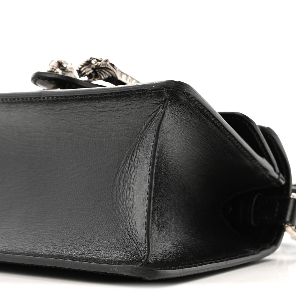 Satin Crystal GG Monogram Mini Dionysus Top Handle Bag Black wholesalehk.shop