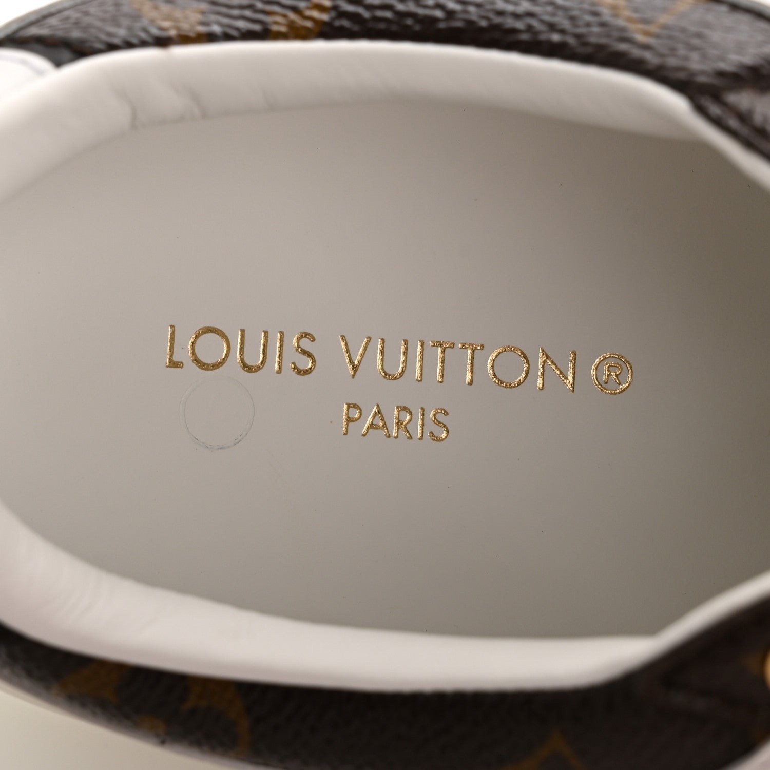 Calfskin Embossed Monogram Time Out Sneakers 39 White £¨ Direct shipment via from wholesalehk.shop