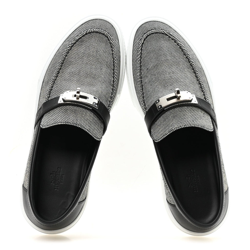 Toile De Coton Calfskin Game Slip On Sneakers 42.5 Prunoir Black wholesalehk.shop