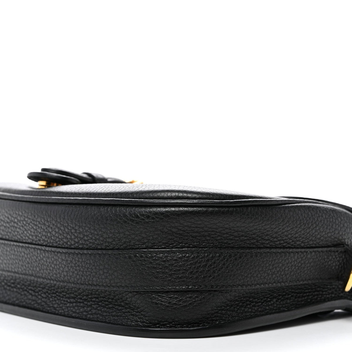 Grained Calfskin Medium Bobby Flap Black wholesalehk.shop