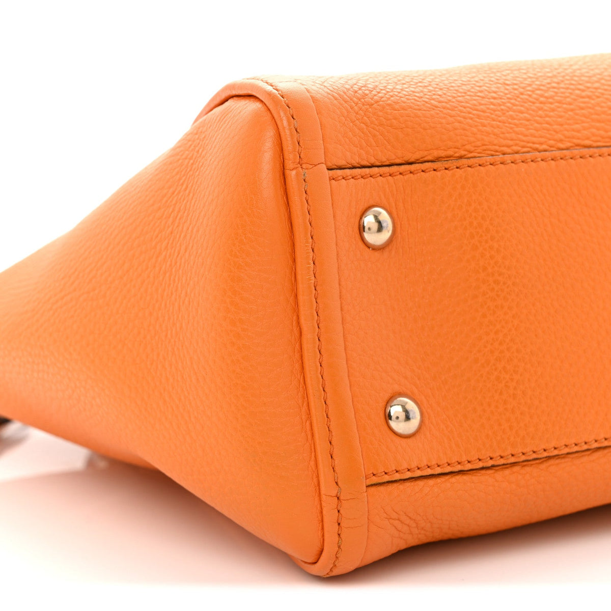 Pebbled Calfskin Small Soho Top Handle Bag Curcuma wholesalehk.shop