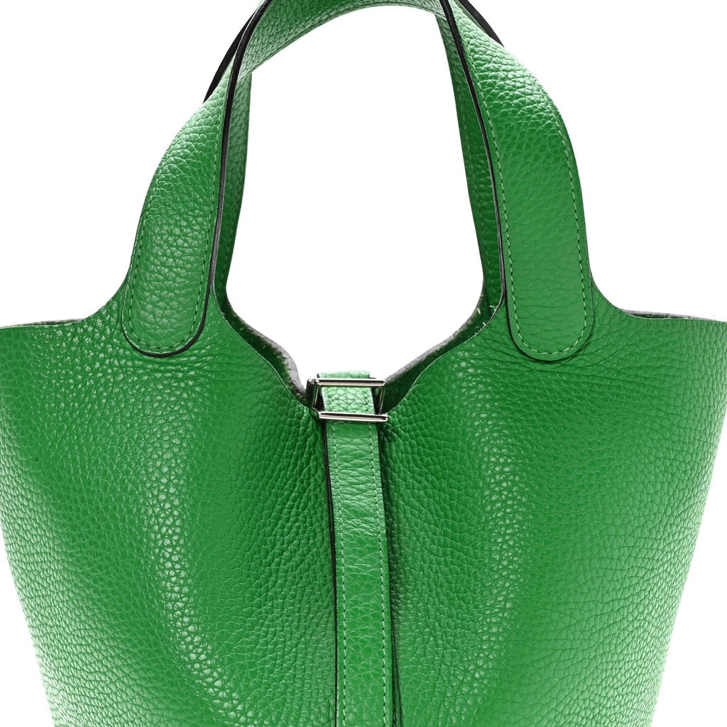 Taurillon Clemence Picotin Lock 18 PM Bambou £¨ Direct shipment via from wholesalehk.shop