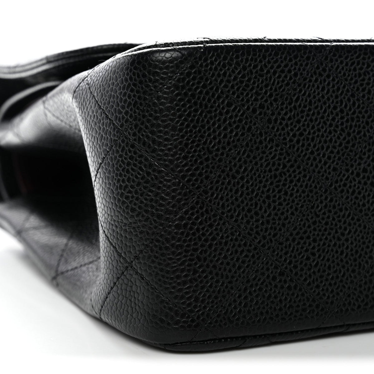Caviar Quilted Jumbo Double Flap Black wholesalehk.shop