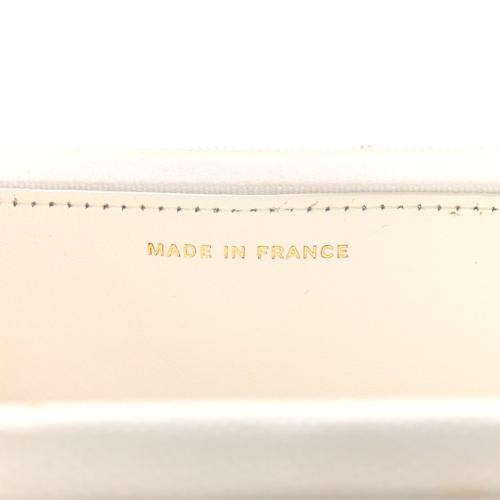 Caviar Quilted Wallet on Chain WOC White wholesalehk.shop