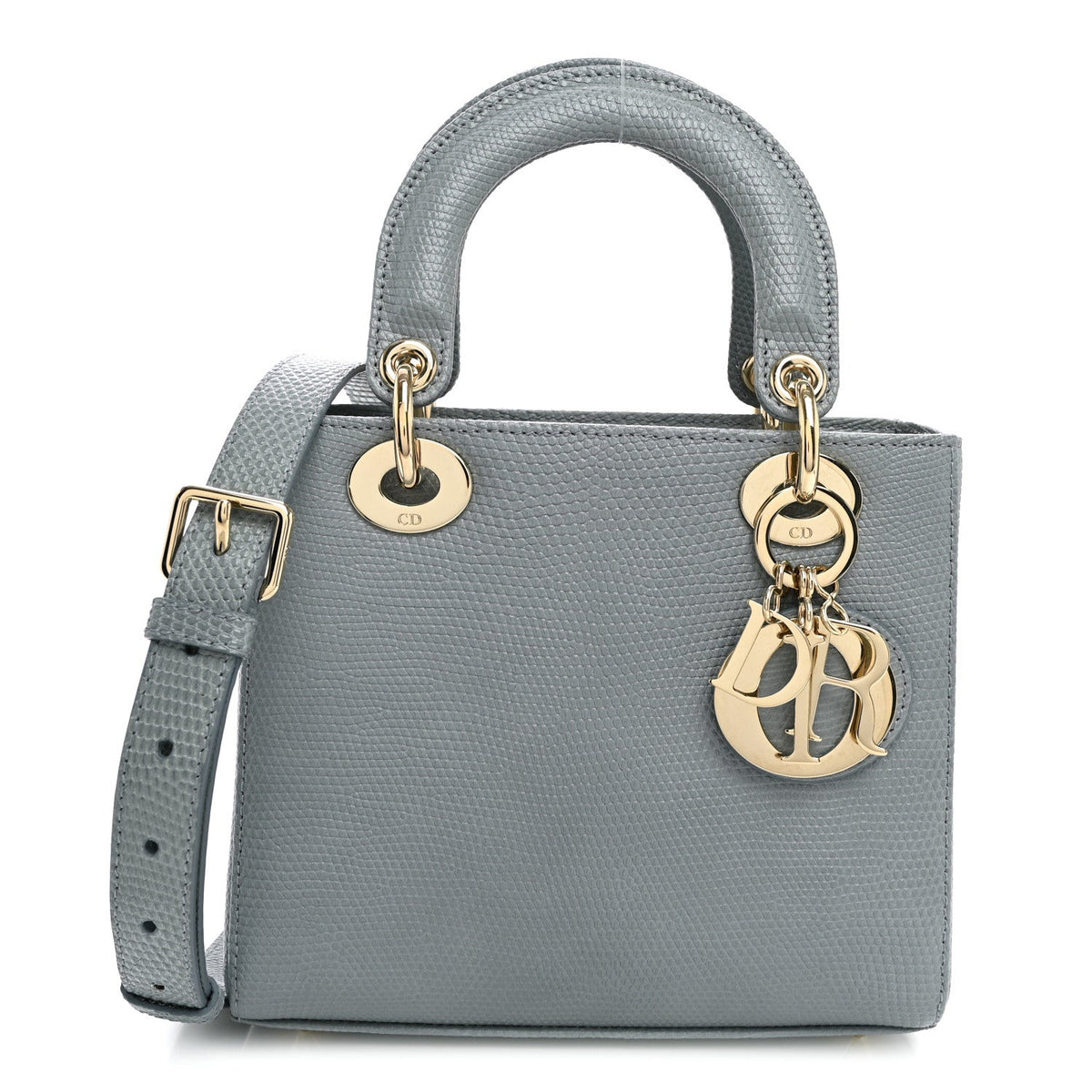 Lizard Small Lady Dior Cloud Blue wholesalehk.shop