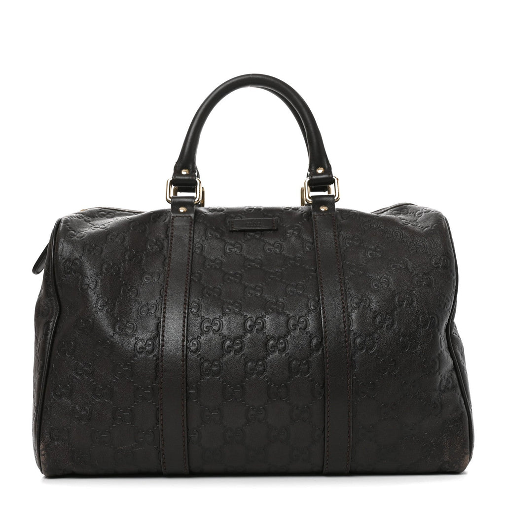Guccissima Medium Joy Boston Dark Brown £¨ Direct shipment via from wholesalehk.shop