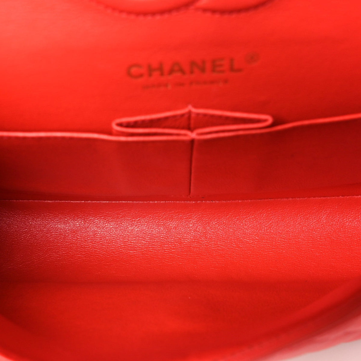 Lambskin Quilted Small Double Flap Red wholesalehk.shop