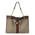 GG Supreme Monogram Large Rajah Chain Tote Beige New Acero wholesalehk.shop