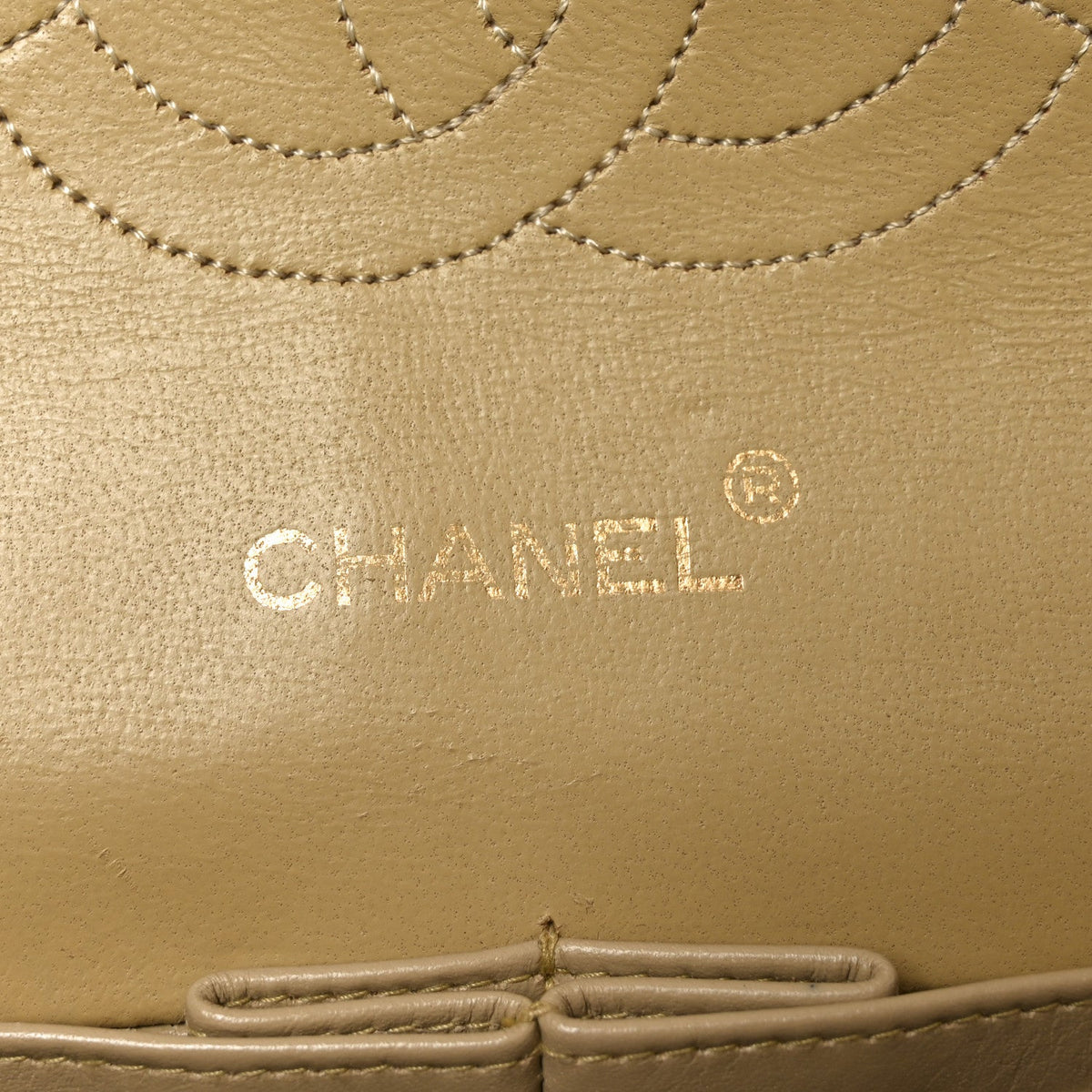 Lambskin Quilted Medium Double Flap Beige wholesalehk.shop