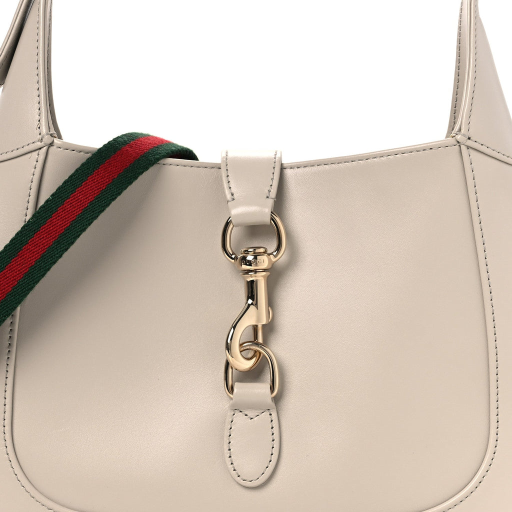 Ancora Calfskin Web Small Jackie Shoulder Bag Light Grey £¨ Direct shipment via from wholesalehk.shop