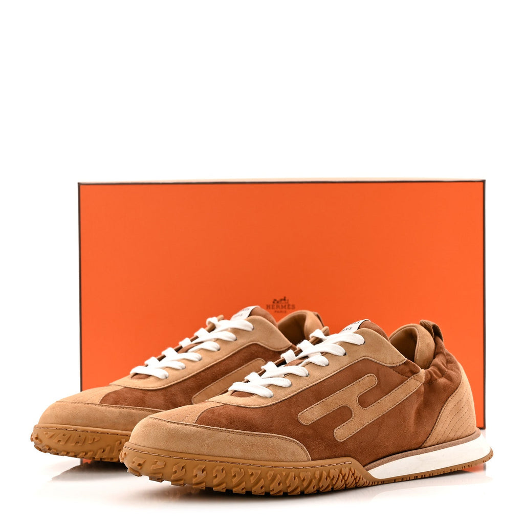 Suede Goatskin Mens Jet Sneakers 43 Brun Amourette Miel wholesalehk.shop