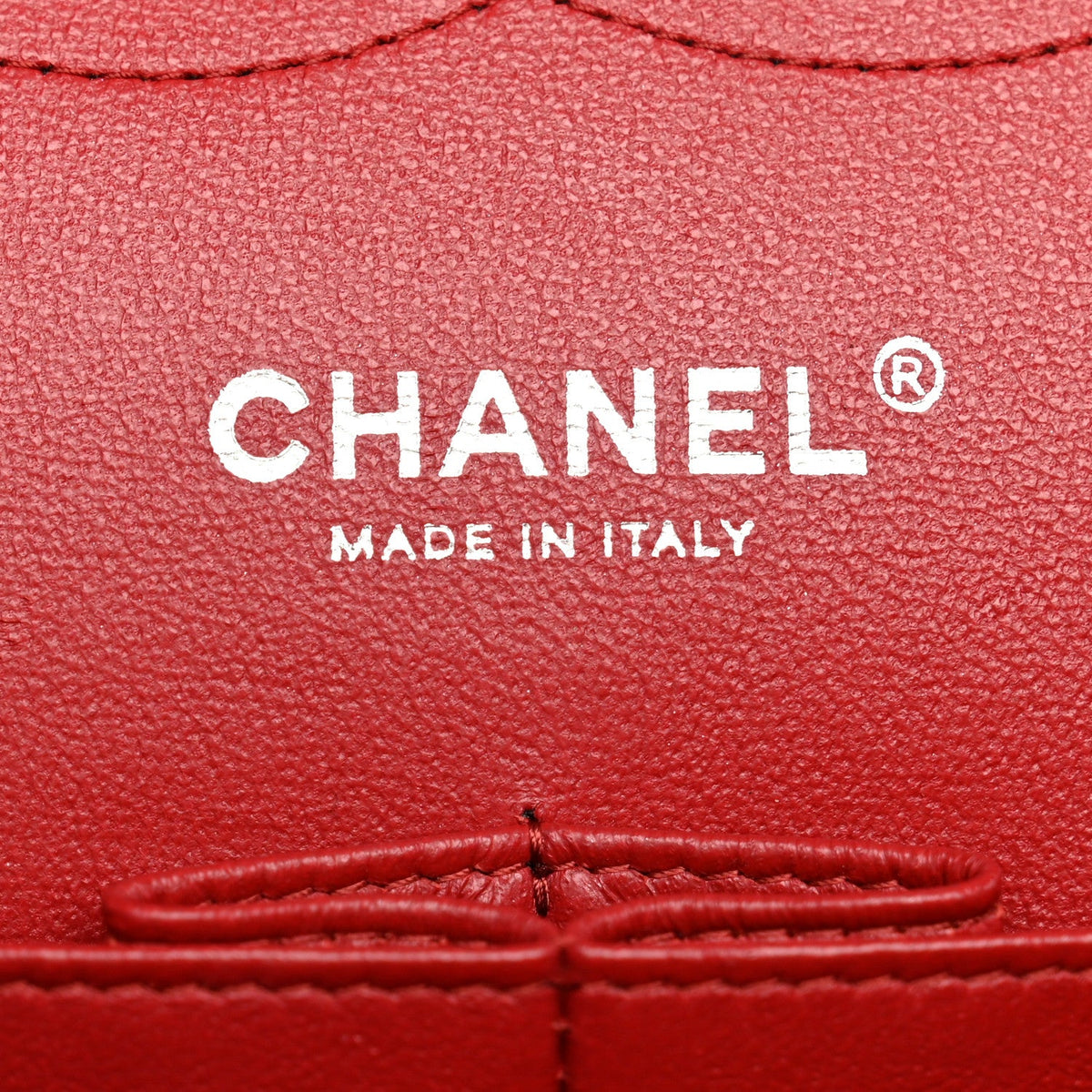 Lambskin Quilted Jumbo Double Flap Red wholesalehk.shop