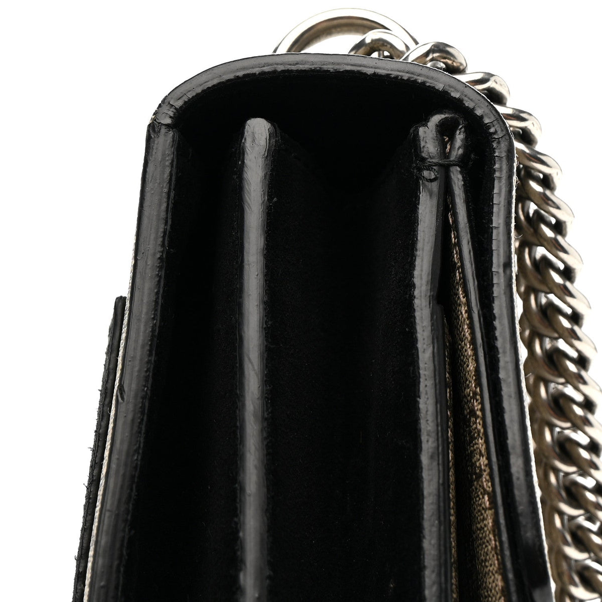 GG Supreme Monogram Medium Dionysus Shoulder Bag Black wholesalehk.shop
