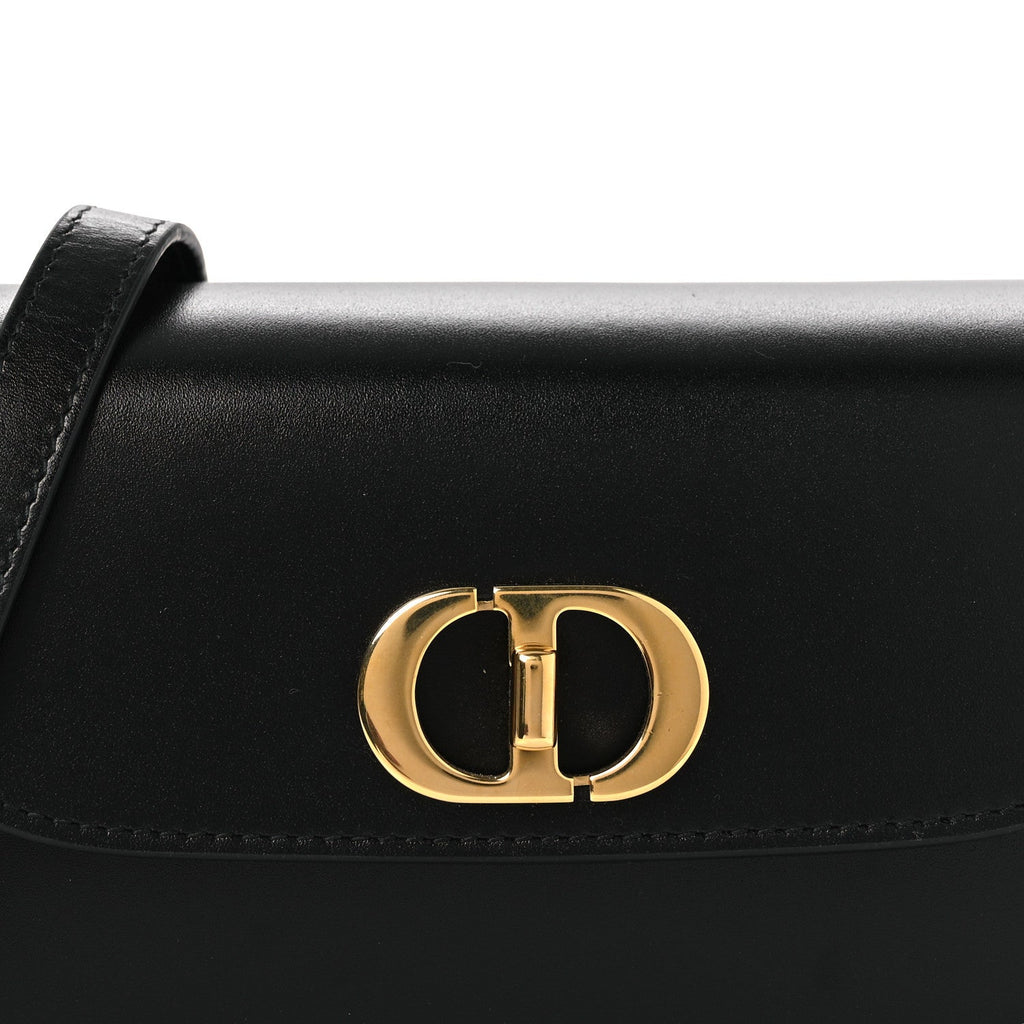 Box Calfskin 30 Montaigne Small Avenue Bag Black wholesalehk.shop