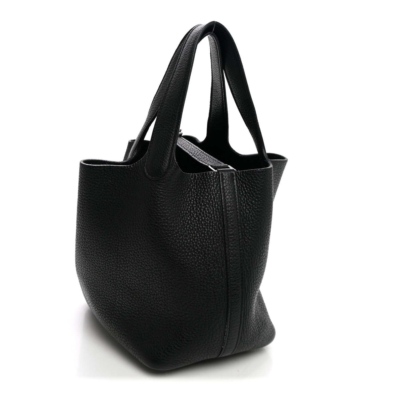 Taurillon Clemence Picotin Lock 18 PM Black £¨ Direct shipment via from wholesalehk.shop