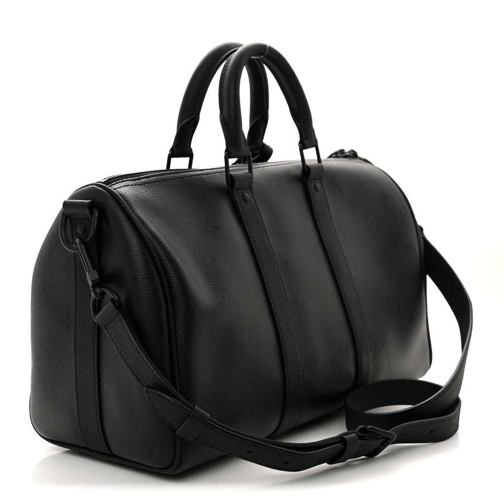 Monogram Midnight Keepall Bandouliere 35 Black wholesalehk.shop