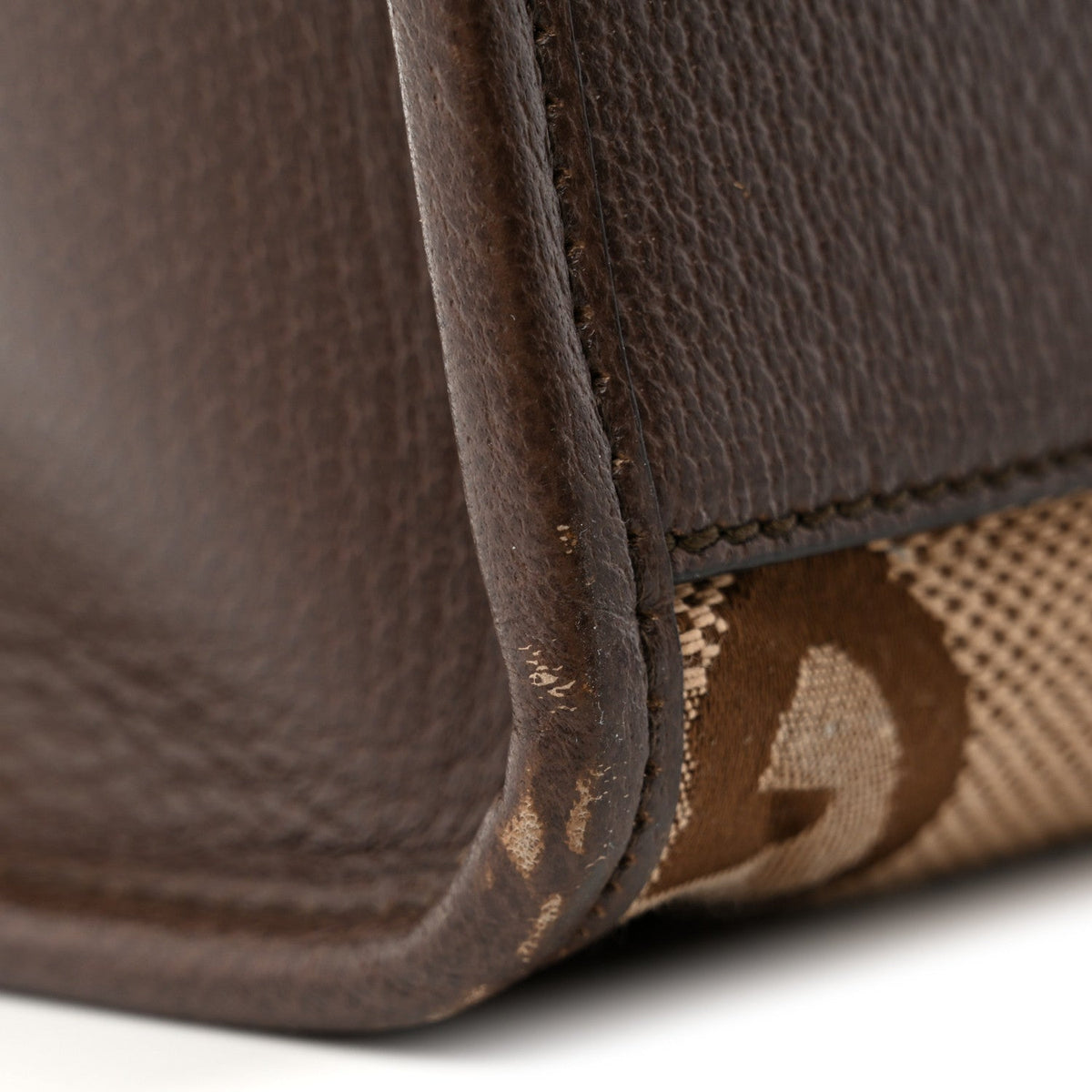 Monogram Jumbo GG Textured Dollar Calfskin Web Tote Bag Camel Ebony New Acero wholesalehk.shop