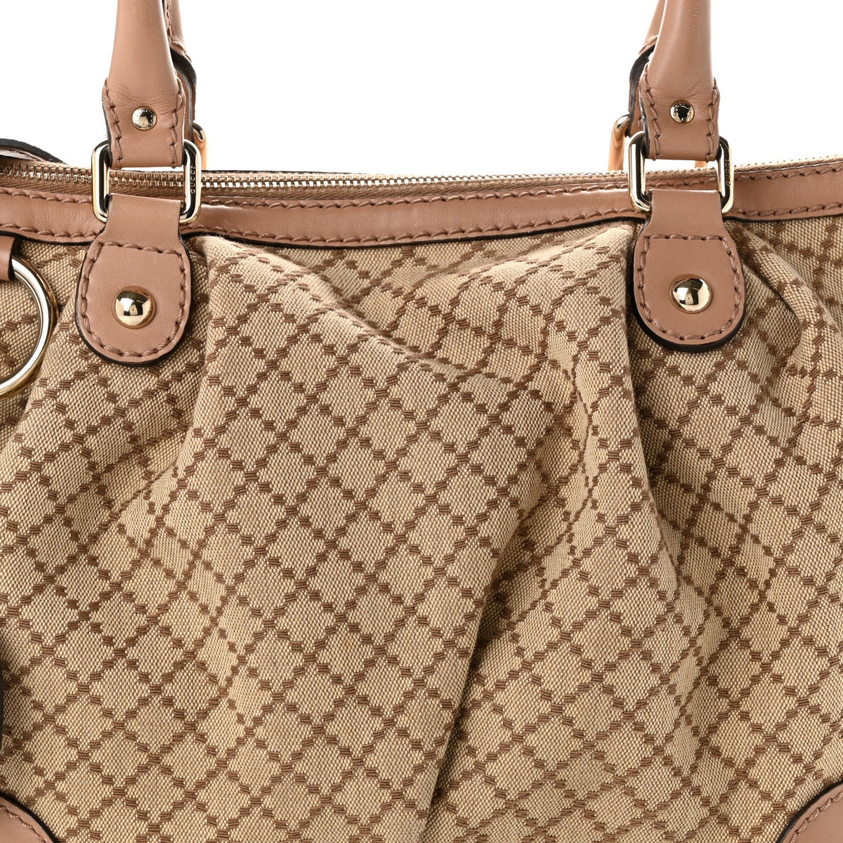 Diamante Medium Sukey Top Handle Bag Beige Pink wholesalehk.shop
