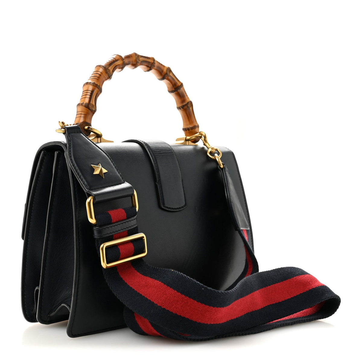 Moon Calfskin Bamboo Web Medium Dionysus Top Handle Bag Blue Emerald Hibiscus Red wholesalehk.shop