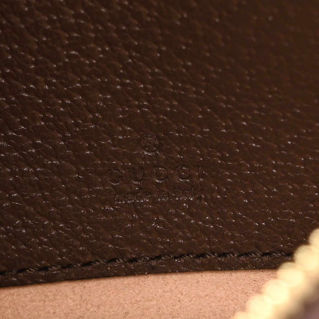 GG Supreme Monogram Textured Calfskin Web Mini Ophidia Half Moon Hobo Beige Ebony New Acero wholesalehk.shop