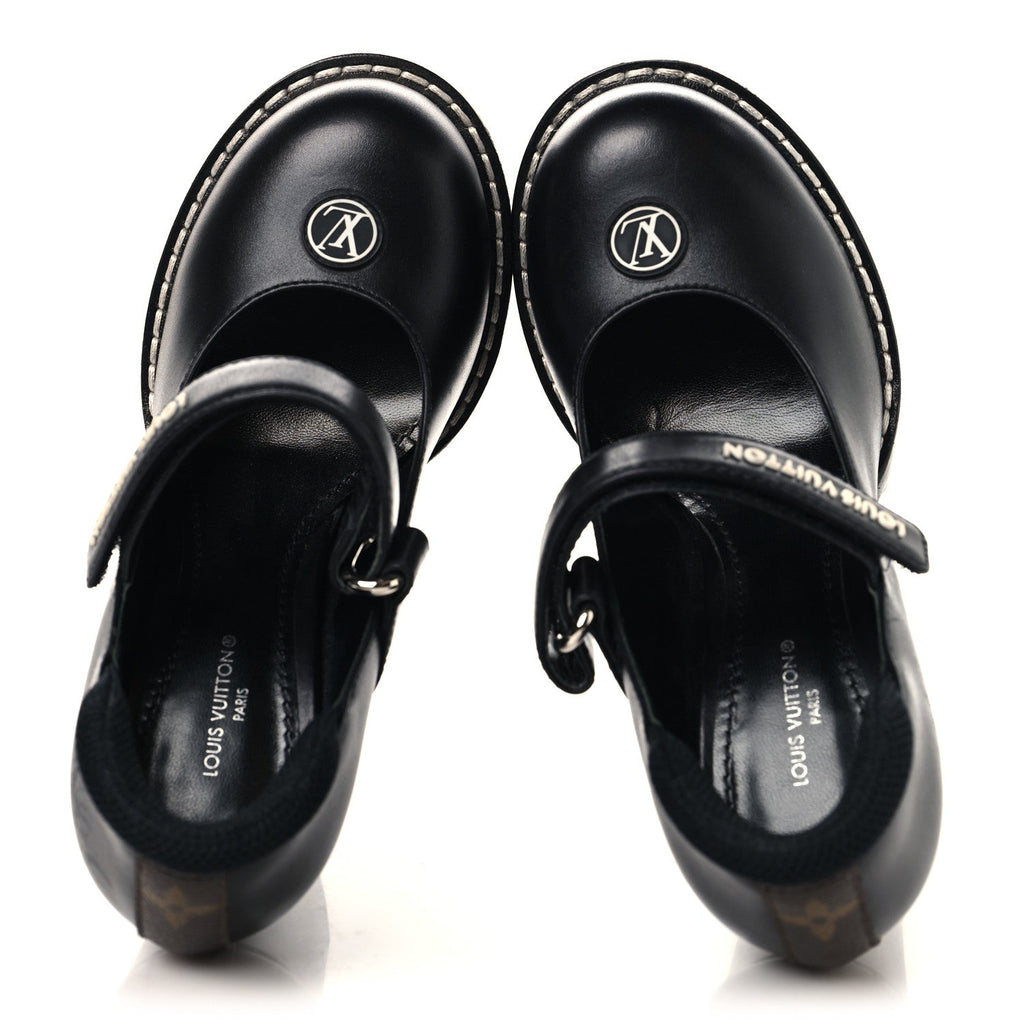 Calfskin Star Trail Ankle Pumps 35.5 Black £¨ Direct shipment via from wholesalehk.shop