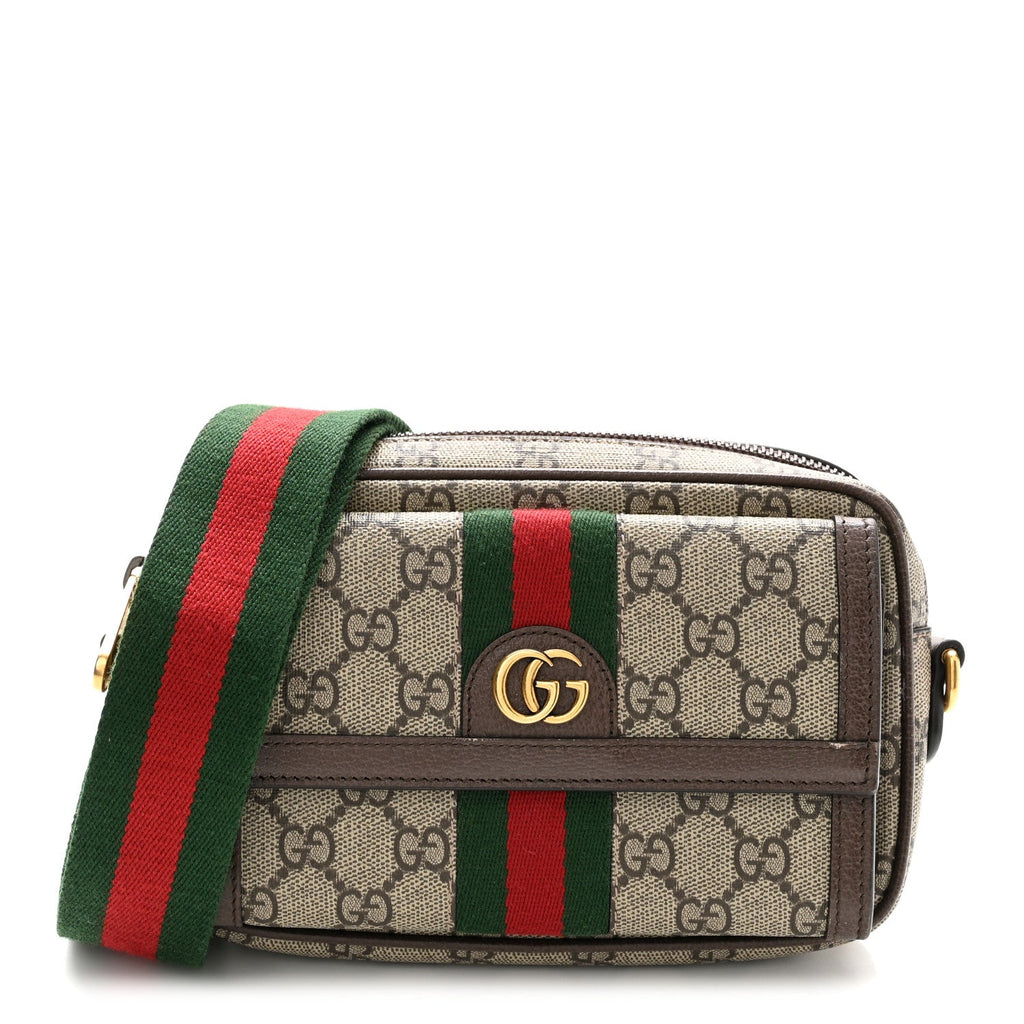 GG Supreme Monogram Web Mini Ophidia Bag Beige Ebony wholesalehk.shop