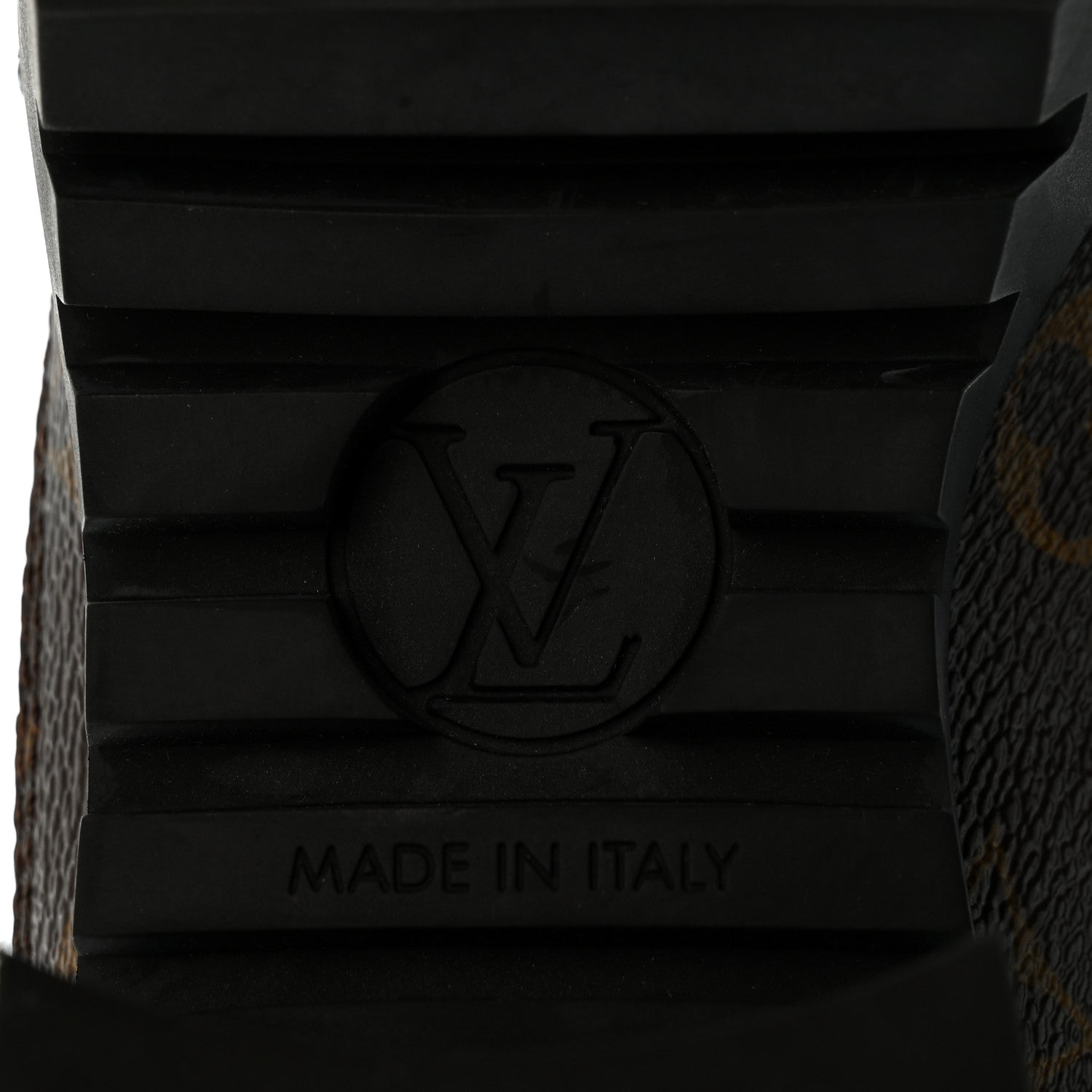 Suede Calfskin Monogram Laureate Platform Desert Boots 36.5 Black £¨ Direct shipment via from wholesalehk.shop