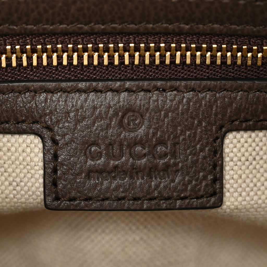 GG Supreme Monogram Textured Calfskin Web Super Mini Ophidia Shoulder Bag Beige Ebony New Acero wholesalehk.shop