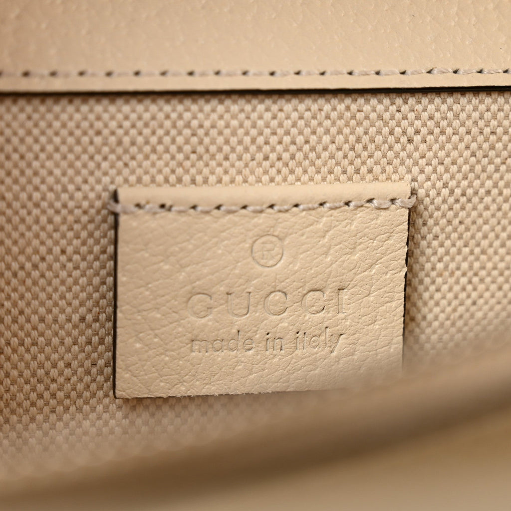 Textured Calfskin Crystal Small Dionysus Shoulder Bag Mystic White wholesalehk.shop