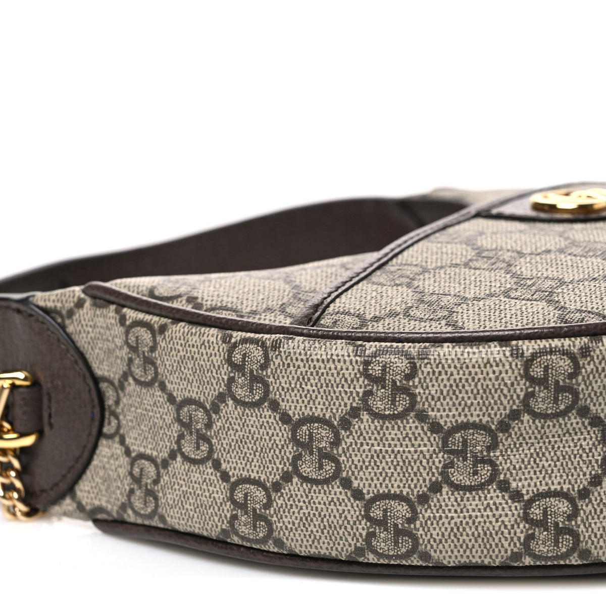 GG Supreme Monogram Textured Dollar Calfskin Small Ophidia Shoulder Bag Beige Ebony New Acero wholesalehk.shop