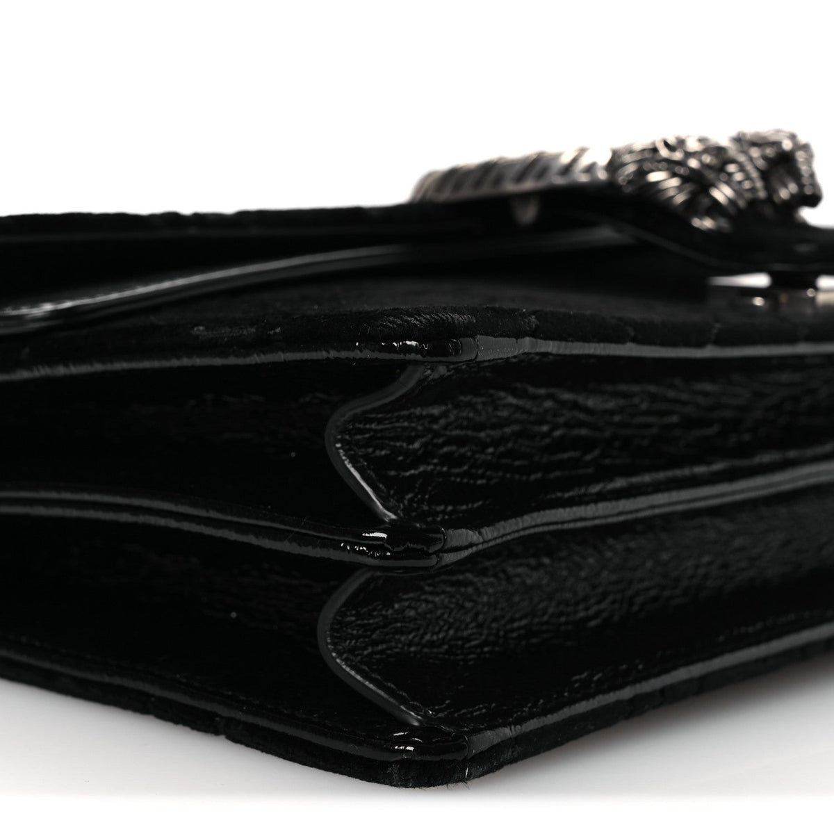 Velvet GG Monogram Small Dionysus Shoulder Bag Black wholesalehk.shop