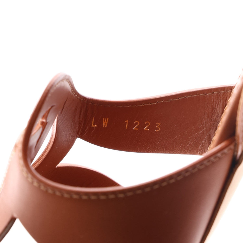 Calfskin LV Isola Sandals 40 Cognac £¨ Direct shipment via from wholesalehk.shop